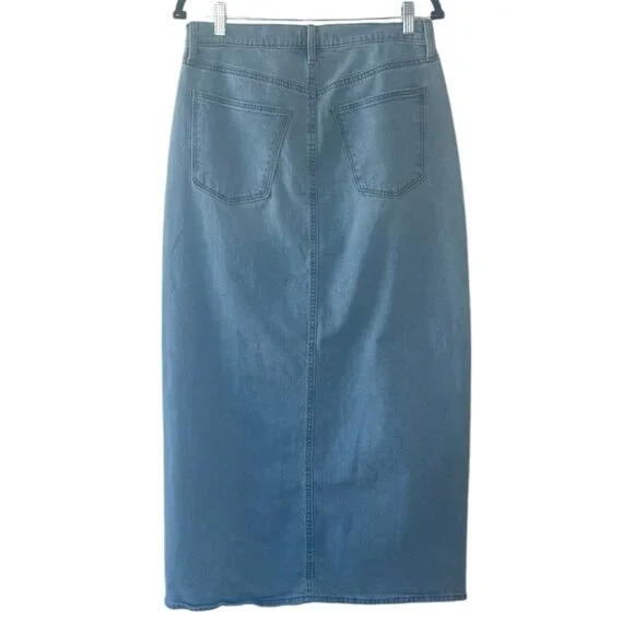 Women's NWT Universal Thread‎ High-Rise Denim Maxi Skirt Size 14 - Picture 4 of 6